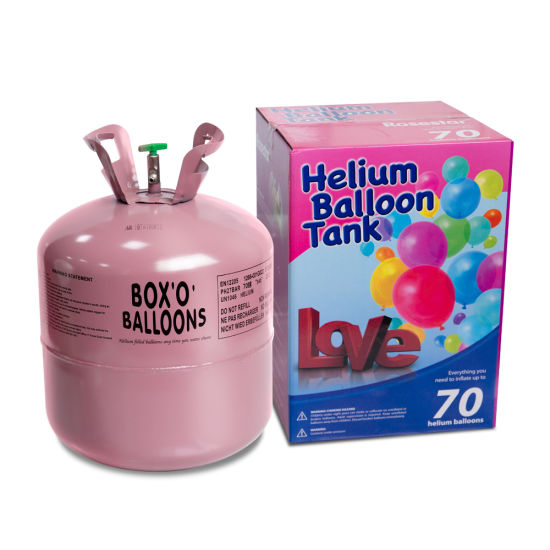Tanque de helio de 22,4 l para 50 piezas de globos de gas helio de 9 ′ ′
