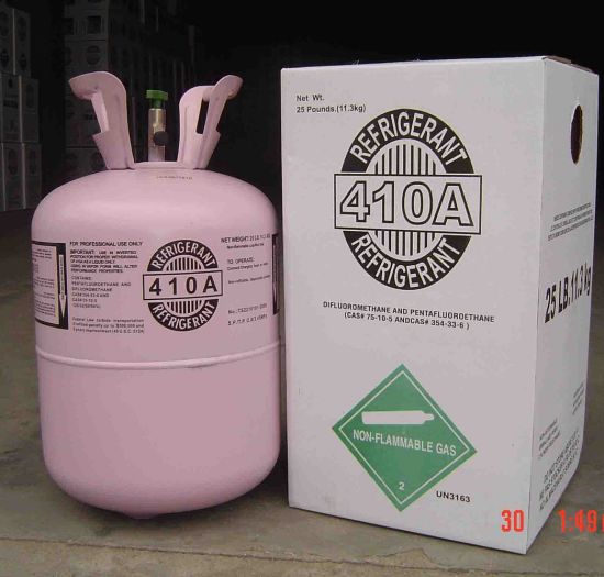 Exportación de 16 años 99,99% Pureza mezcla de gas refrigerante R410A