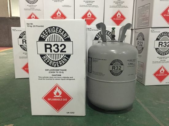 Cilindro de 10 kg de alta pureza de refrigerante nuevo tipo R32
