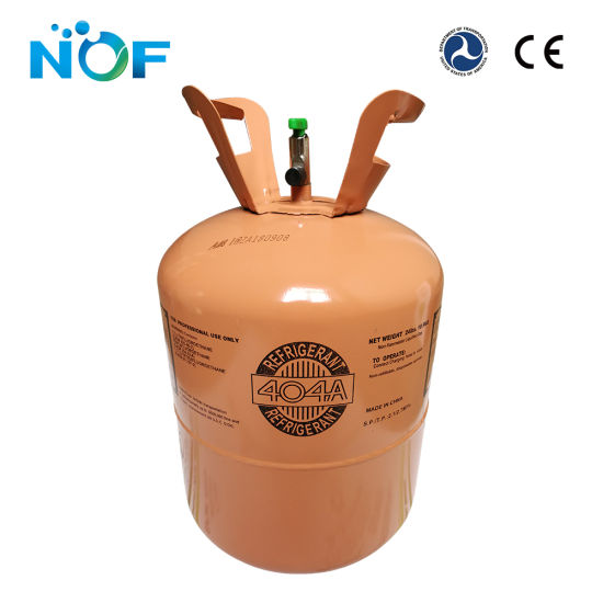 Cilindro desechable 10,9 kg de gas refrigerante R404A de alta pureza