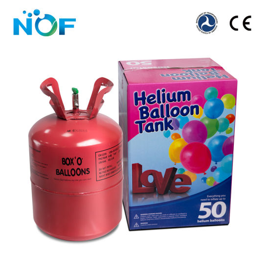 Tanque de gas de helio desechable de 13,4 L y 22,4 L para celebración de fiestas