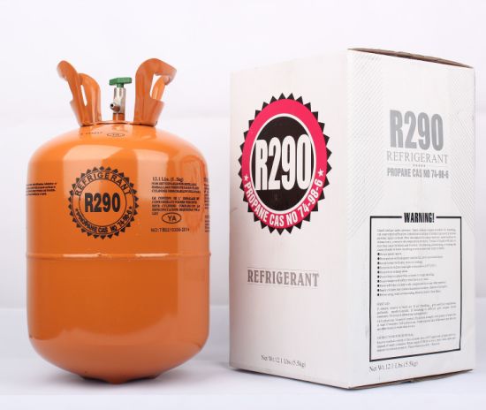 Venta de fábrica de refrigerante R290 de gas propano de cilindro de 5,5 kg
